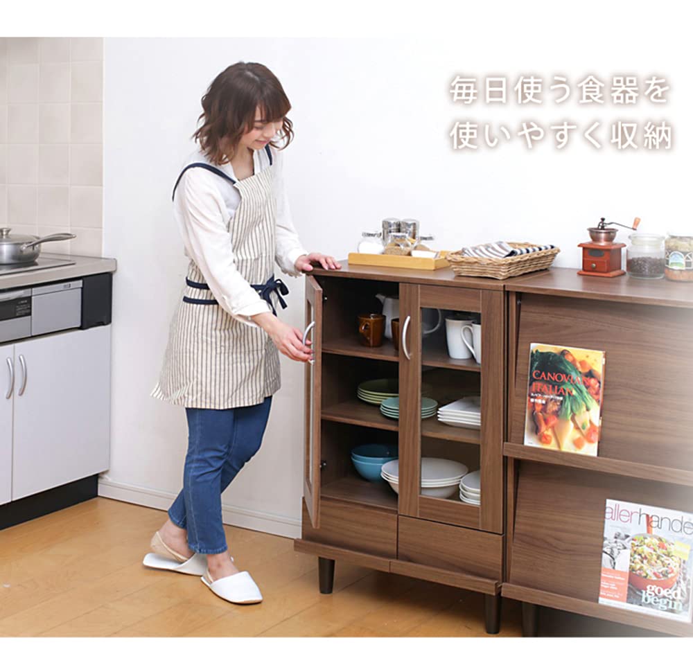 Amazon｜カップボード 食器棚 幅60 キッチンボード キッチン 収納